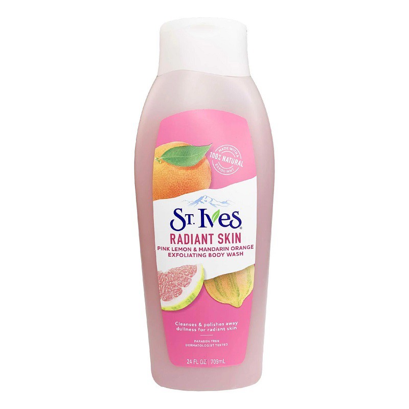 Sữa tắm tẩy da chết dịu nhẹ Stives 650ml