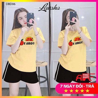 Đồ bộ mặc nhà cotton chất liệu thun co giãn 4 chiều thoáng mát -  Đồ bộ nữ đẹp, quần đùi, áo thun ngắn tay - A015