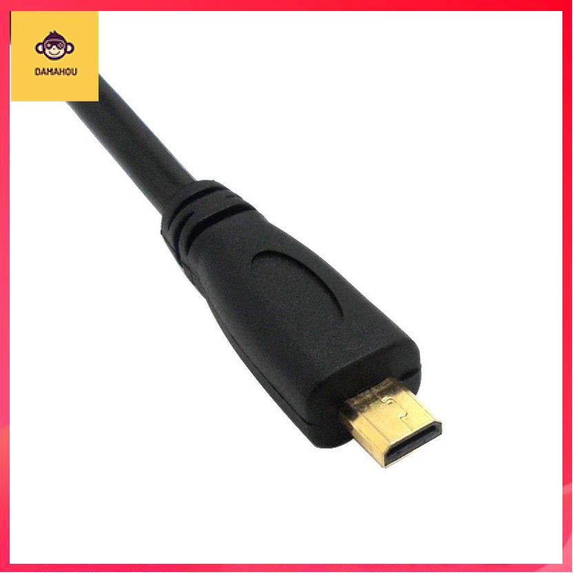 【Trong kho】1M micro HDMI to HDMI 1080p Cáp cáp TV Bộ chuyển đổi AV Điện thoại di động Máy tính bảng HDTV