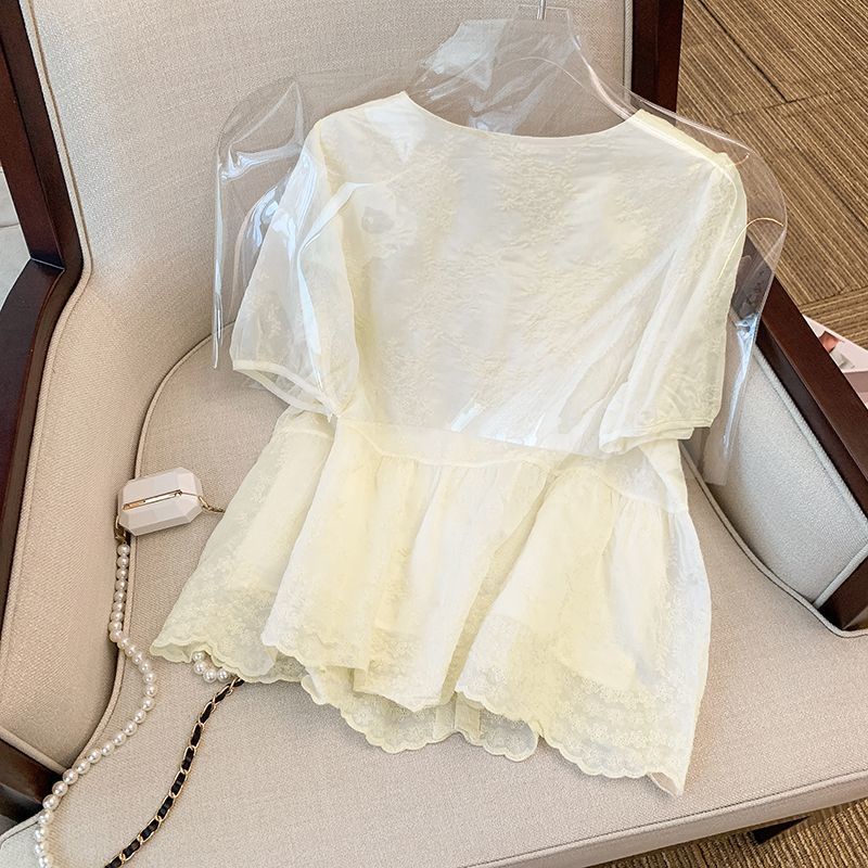 Áo Sơ Mi Cổ Chữ v Thời Trang Mùa Hè 2022 Dành Cho Nữ