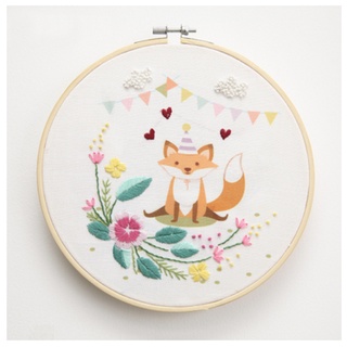 Tự làm Thêu Động vật Thủ công Thêu tay DIY cơ bản mới bắt đầu Bộ Tranh Thêu Động Vật Trang trí MIE Handmade