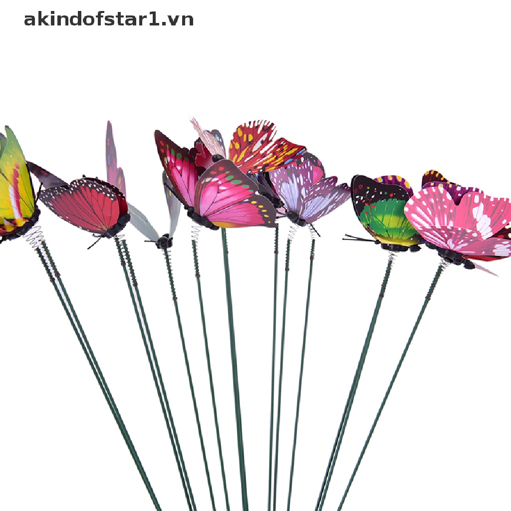 15 Cọc trang trí bươm bướm nhân tạo trang trí sân vườn