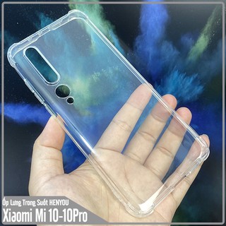Ốp lưng cho Xiaomi Mi 10 / Mi 10 Pro HENYOU Trong Suốt Chống Sốc