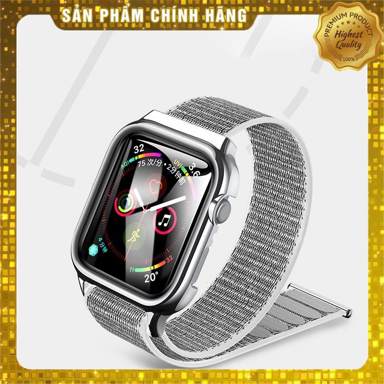 Dây vải đeo thay thế & khung viền bảo vệ cao cấp cho Apple Watch 44mmchính hãng Usams US-ZB073