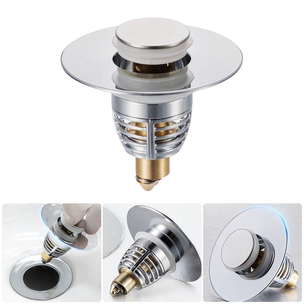 Nắp Chặn Cống Thoát Nước Bồn Rửa Bằng Thép Không Gỉ 1.02-1.65inch