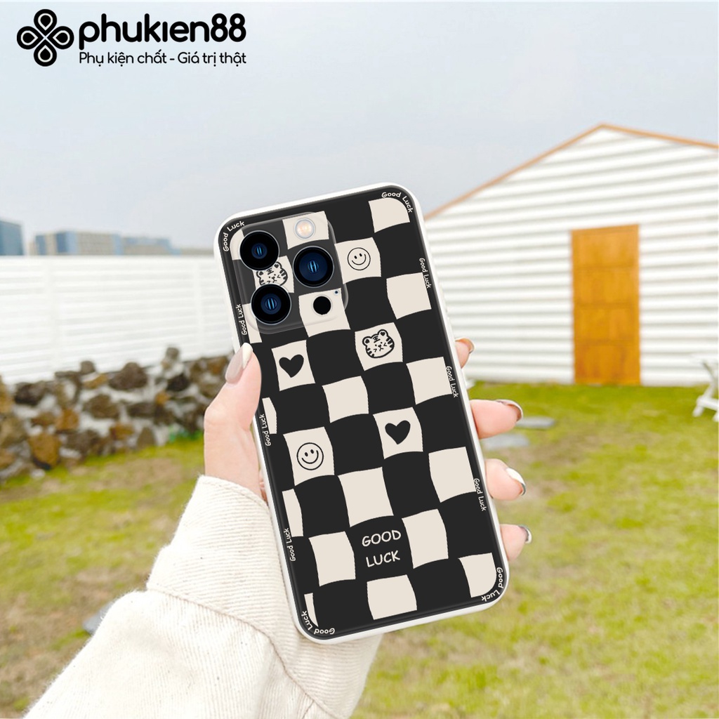 Ốp lưng ip Good Luck cạnh vuông 6/6plus/6s/6splus/7/7plus/8/8plus/x/xr/xs/11/12/13/pro/max/plus/promax