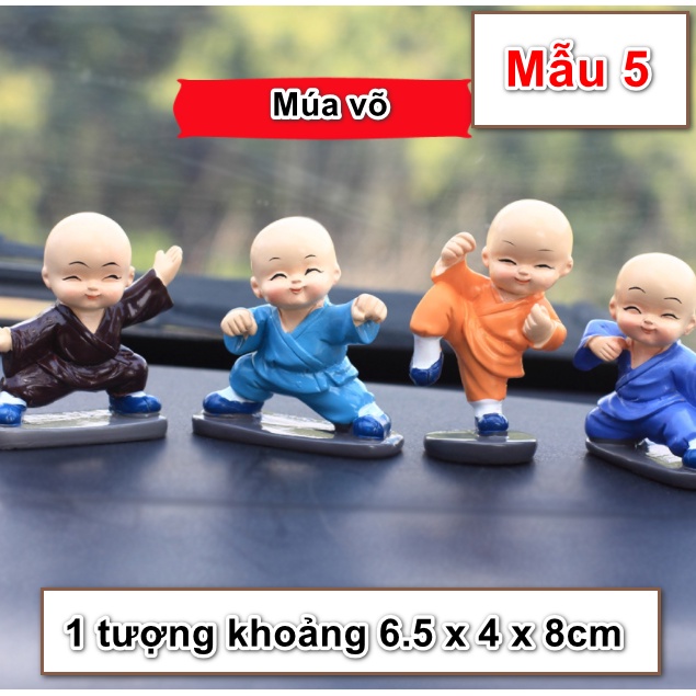 Bộ sưu tập tượng những chú tiểu ngộ nghĩnh với nhiều mẫu dễ thương