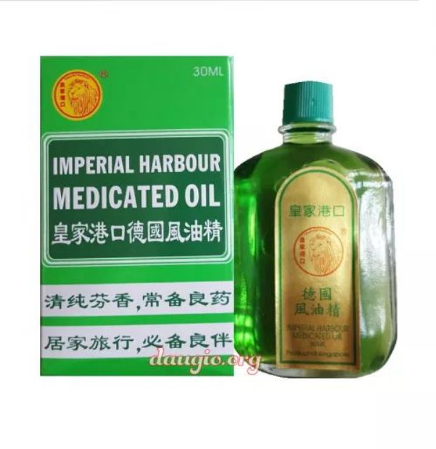 DẦU XANH SƯ TỬ ĐỎ IMPERIAL HARBOUR MEDICATED OIL 30ML SINGAPORE