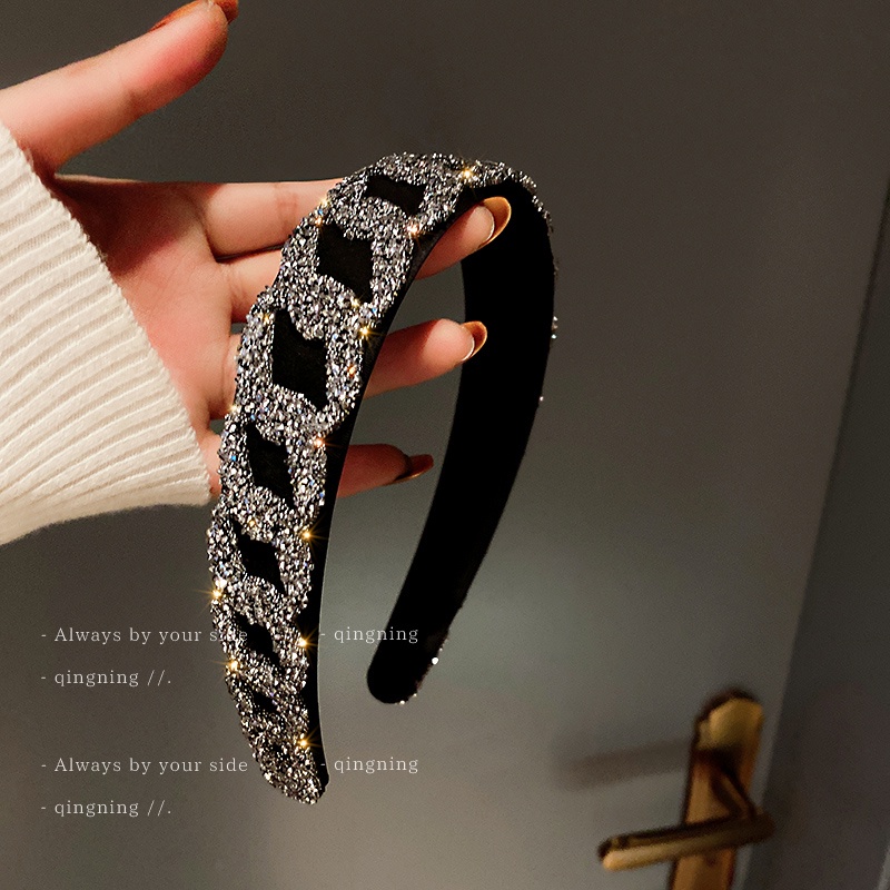 DREJEW Cài tóc họa tiết kim cương đơn giản thời trang