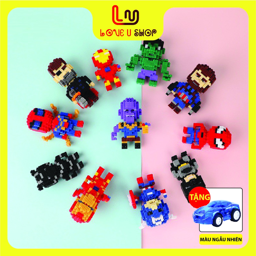 Lego marvel, mô hình lắp ráp, siêu nhân Captain American.