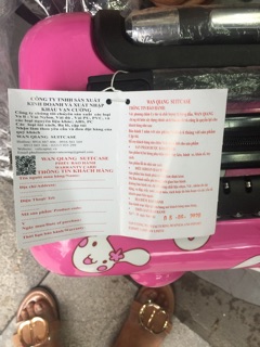 Vali kéo trẻ em 3D