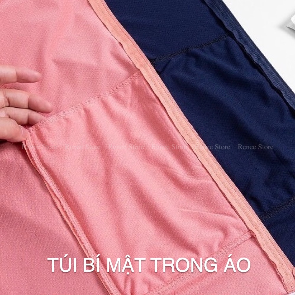 Áo chống nắng nữ RENEE vải thông hơi kim cương áo khoác chống nắng khóa túi lưới thông hơi chống tia UV- CN1