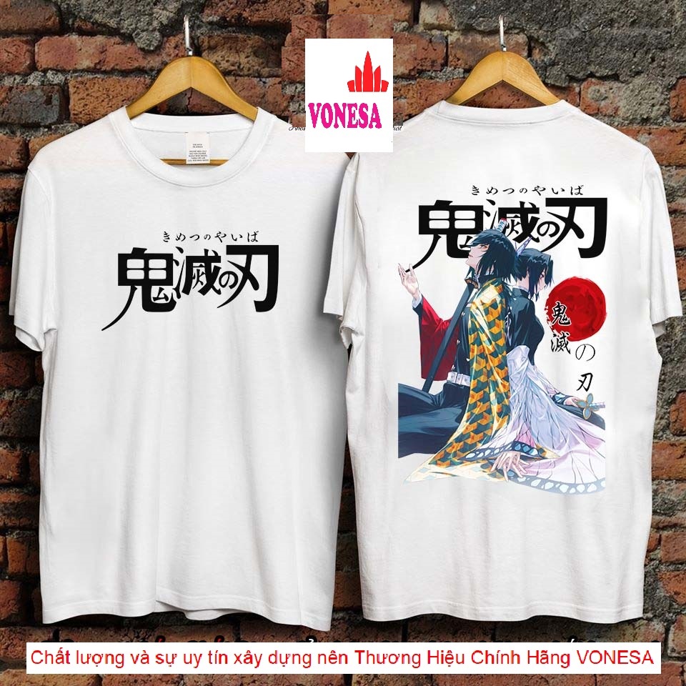 (SIÊU PHẨM) Áo Tomioka Giyuu x Shinobu Cực Đẹp - Áo Phông Kimetsu no Yaiba Giyuu Tshirt VONESA