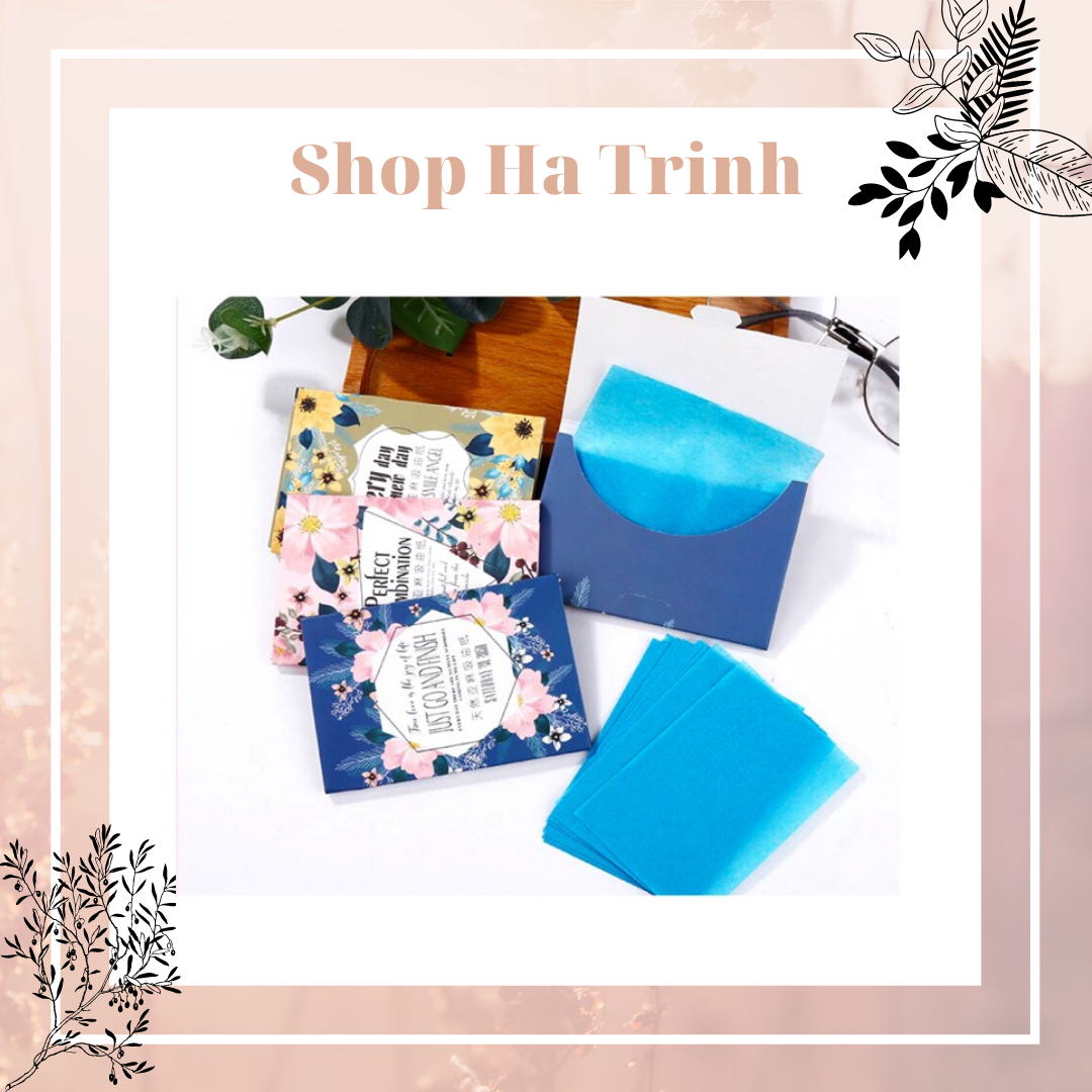 Set 50 giấy thấm dầu thấm hút hiệu quả, giảm bóng nhờn | BigBuy360 - bigbuy360.vn
