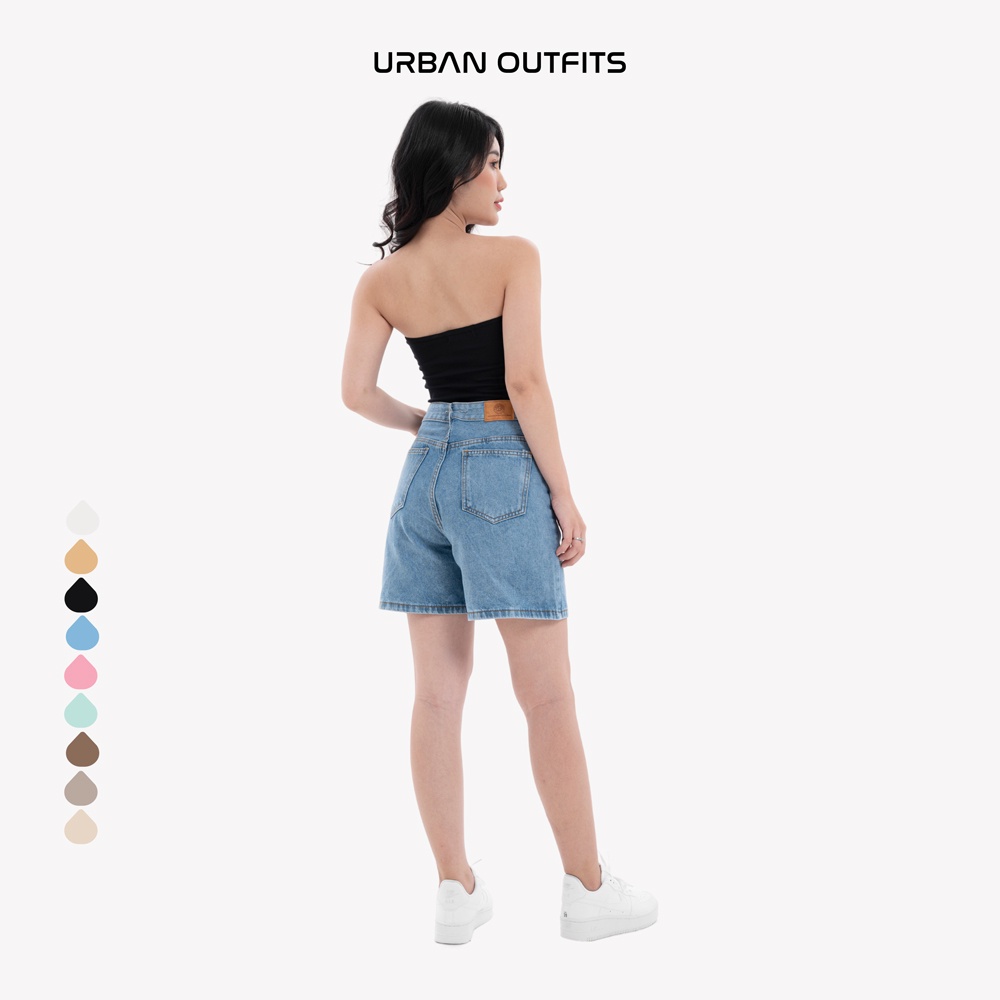 Áo Croptop Ống Nữ URBAN OUTFITS trơn chất vải Compact Cotton Siêu Co Giãn Nhiều Màu ATR102