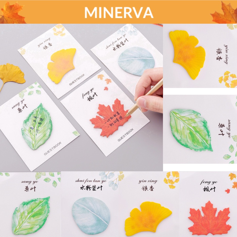 [THỦ CÔNG] Giấy ghi chú hình chiếc lá dễ thương phong cách vintage