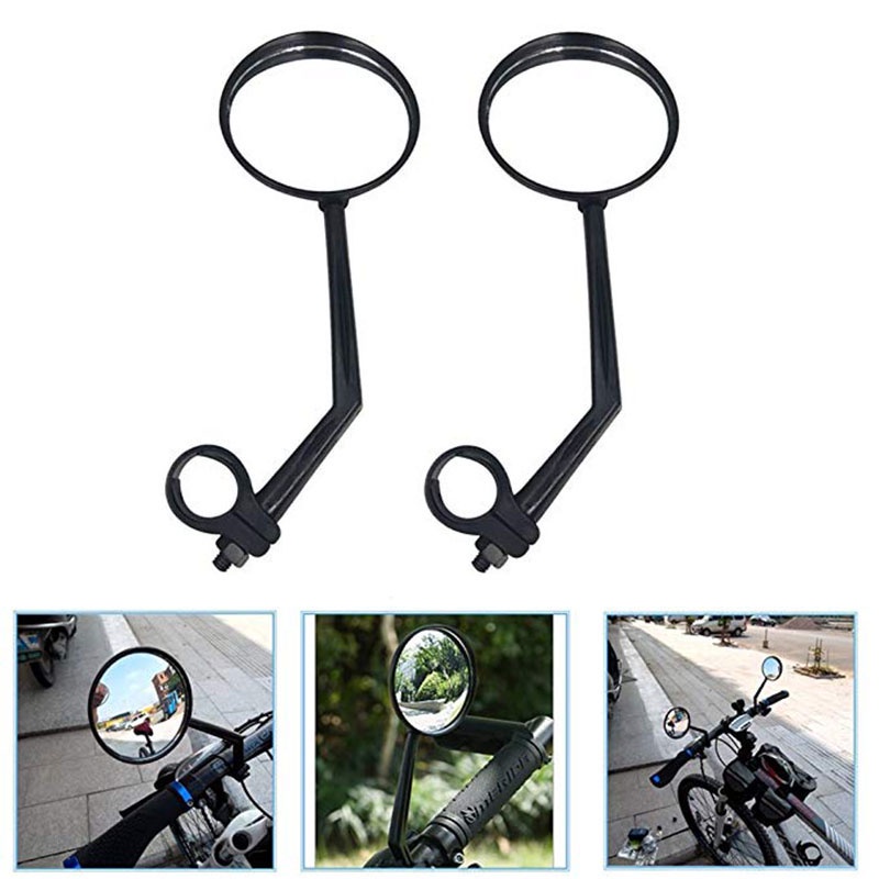 Set 1/2 gương chiếu hậu cầu lồi điều chỉnh gắn ghi đông xe đạp leo núi