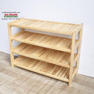 Kệ để giày dép gỗ 4 tầng rộng 80cm siêu bền- hàng loại 1, có chọn màu.