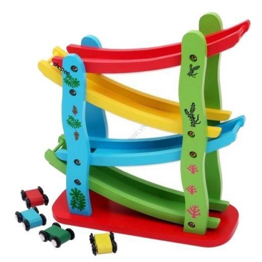 Ván trượt xe 3 tầng. Đồ chơi đua xe kỳ thú cho bé trai.