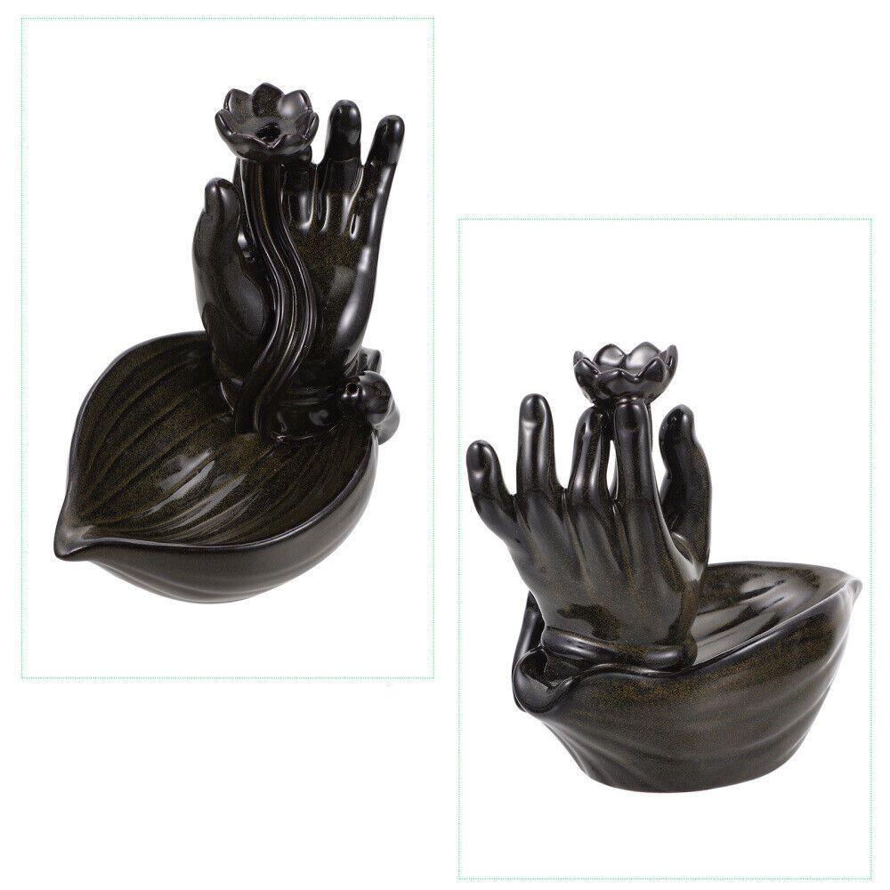 LAKAMIER Đế Đốt Trầm Hương Bằng Sứ Thủ Công Tinh Xảo Có Giá Đỡ