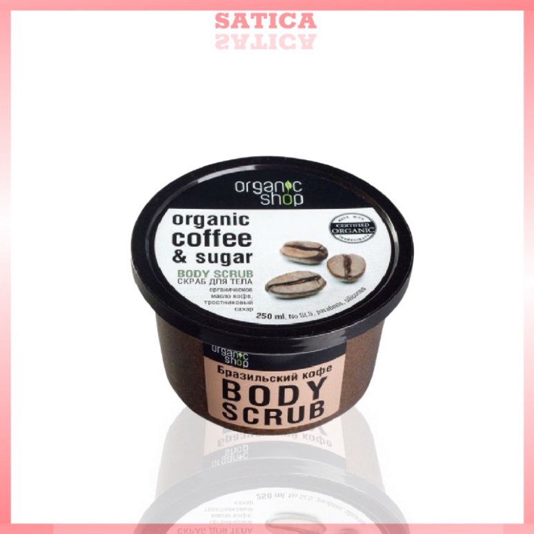 Kem Tẩy Da Chết Tinh Chất Cafe Body Organic Nga [HÀNG CHÍNH HÃNG] | BigBuy360 - bigbuy360.vn