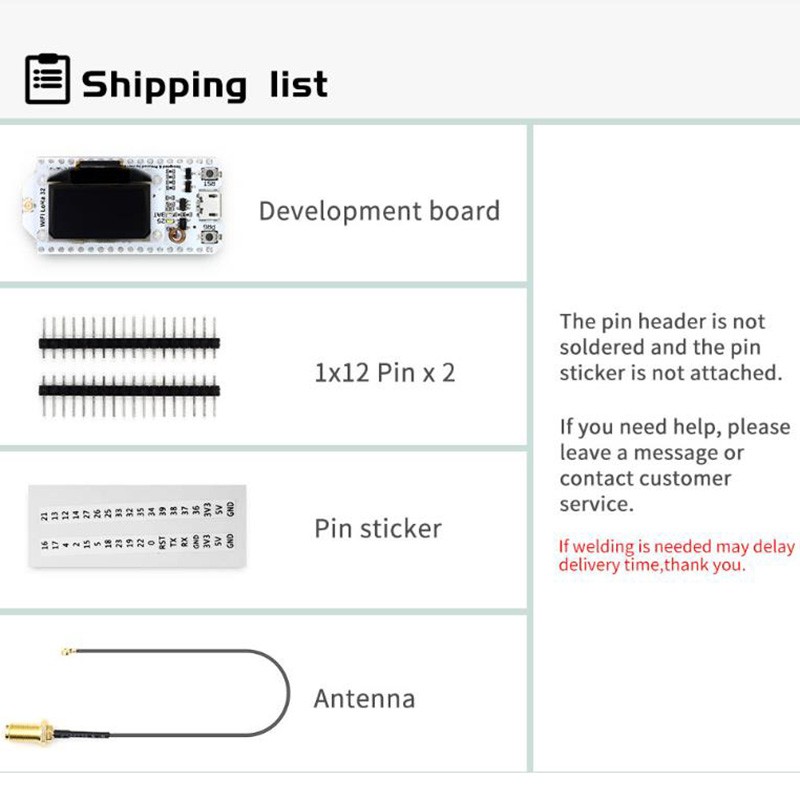 1 Bảng Mạch Phát Triển SX1276 ESP32 Lora OLED Bluetooth WIFI Lora Kit 32 IOT Cho Arduino