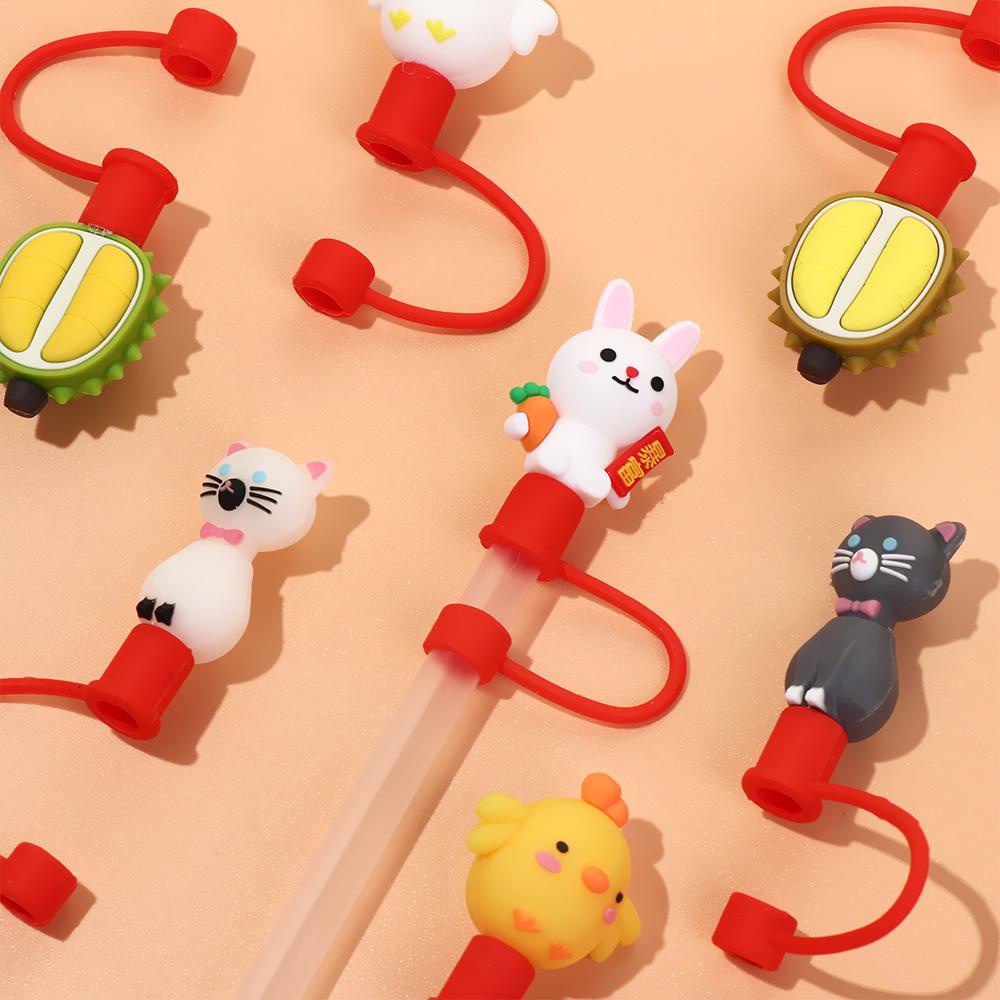 YOLA Ống Hút Silicone Tái Sử Dụng Được Chống Bụi Ốp