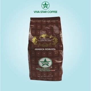 Cà phê Espresso Hạt/Bột 70% Arabica + 30% Robusta Viva Star Coffee - Gói 500gr, 1000gr