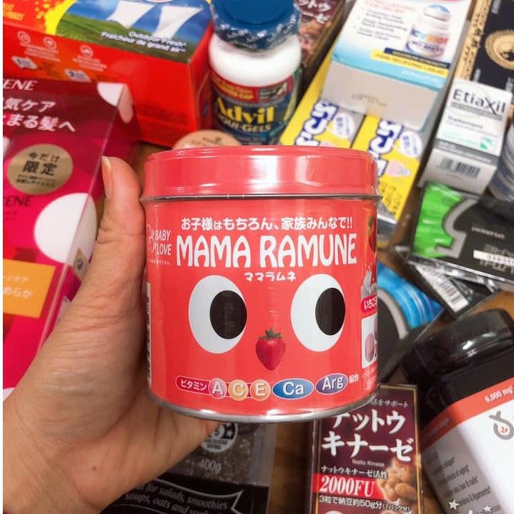 Kẹo Biếng Ăn Nhật Bản MAMA RAMUNE 200 Viên - HÀNG CHUẨN AUTH