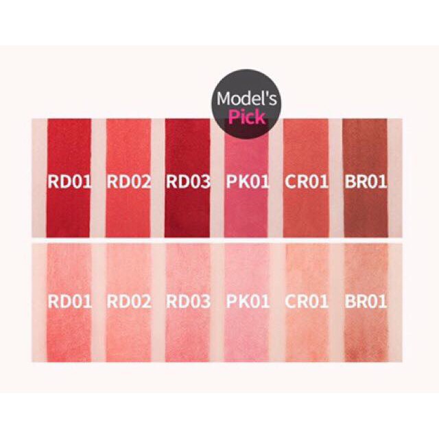 💄Son Kem Lì A'Pieu Color Lip Stain Matte Fluid Màu : #RD03 đỏ rượu siêu đẹp