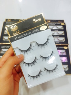 (10 hộp 18k) Lông mi chồn 3D-130