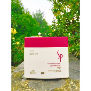 Hấp dầu dưỡng màu tóc nhuộm Wella Sp Color Save 400ml