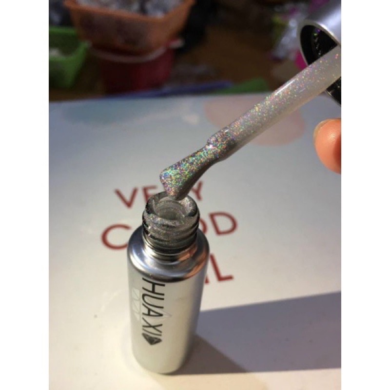 Sơn gel mắt mèo kim cương cầu vồng Huaxi