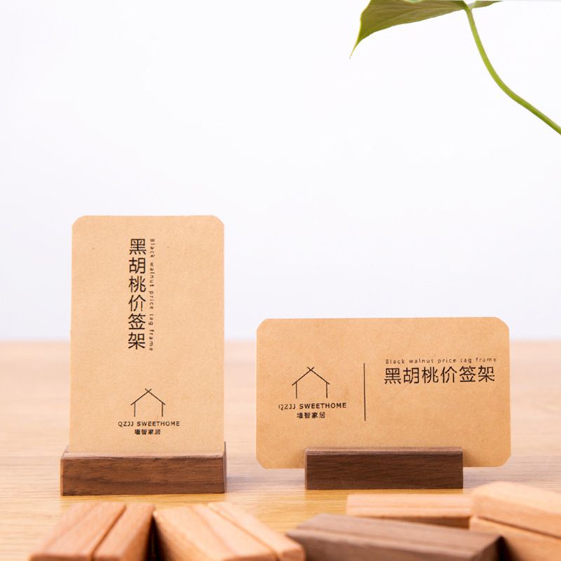 Giá Đỡ Trưng Bày Ảnh Số Màu Đen Óc Chó Trang Trí Bữa Tiệc