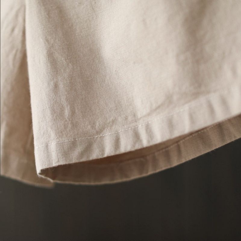 Quần short nữ chất đũi hàn cạp chun sau co dãn thấm hút mồ hôi