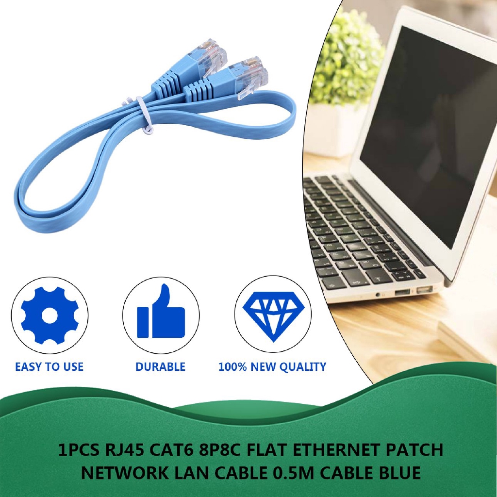 Dây cáp 0.5m kết nối mạng LAN RJ45 CAT6 8P8C tiện dụng