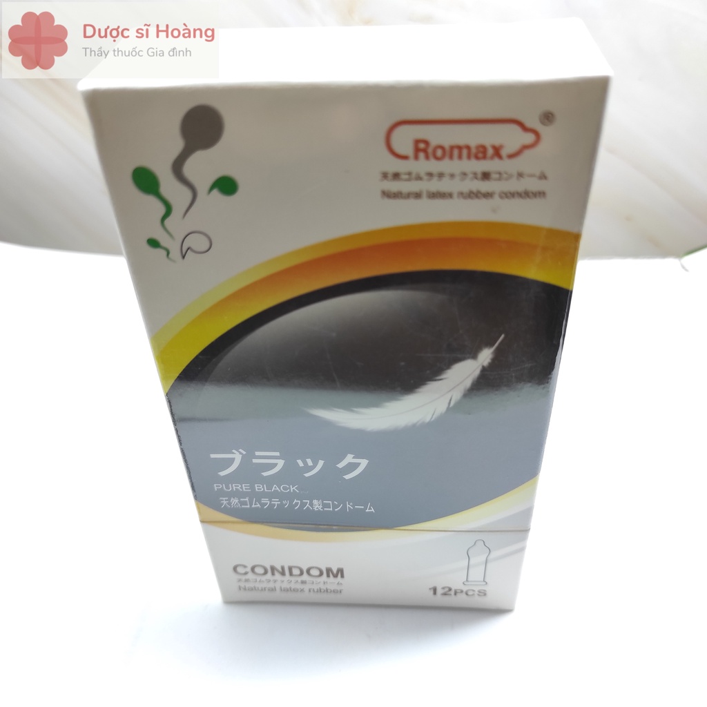 [Che tên sản phẩm] Bao Cao Su ROMAX Cao Cấp Siêu Mỏng, Trơn Cảm Giác Chân Thật Nhất Khi Yêu