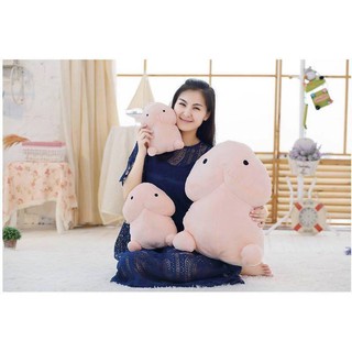 Gấu bông Gối ôm con ciu dễ thương 50 cm -  Hàng VNXK cao cấp cực đẹp