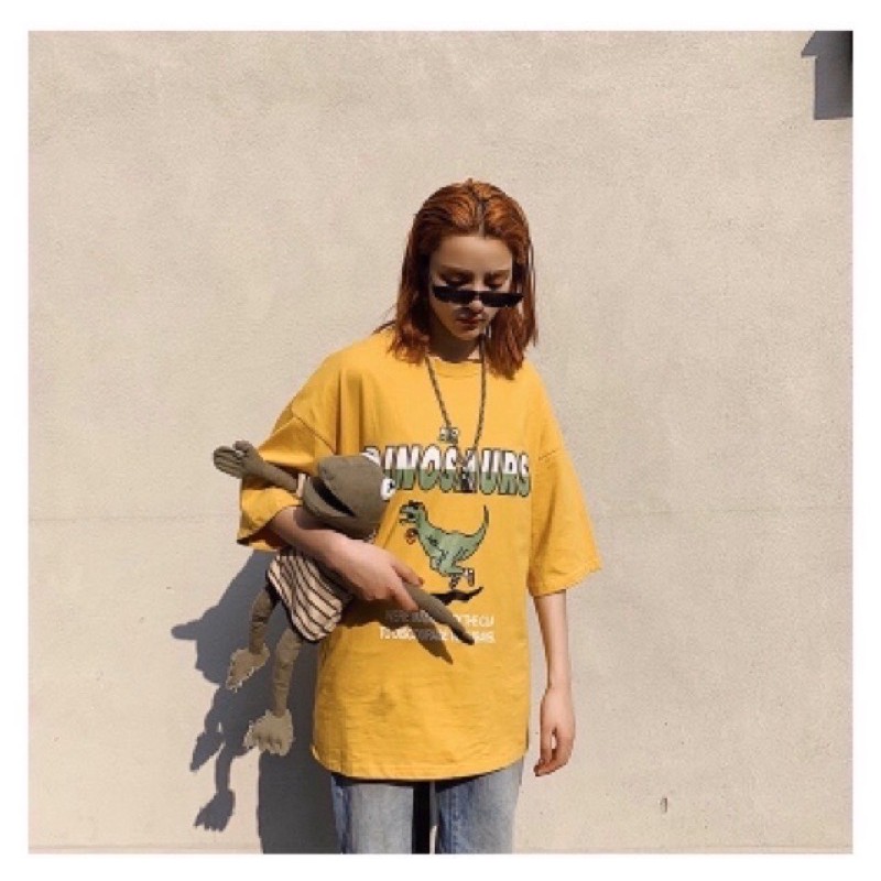 Áo Thun Unisex DINOSAURS G482, Tay Lỡ Form Rộng