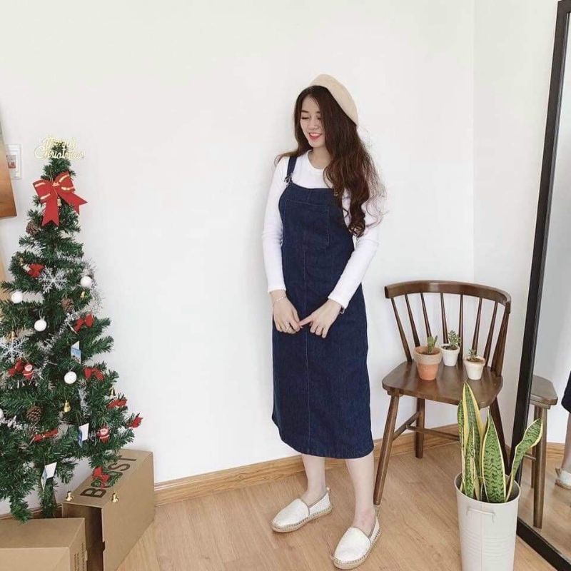 Váy yếm dài siêu xinh dáng dài vừa dịu dàng vừa cá tính HÀNG CÓ SẴNFREESHIPCV04