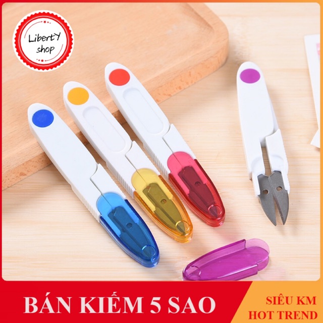 Kéo bấm cắt chỉ có nắp siêu sắc