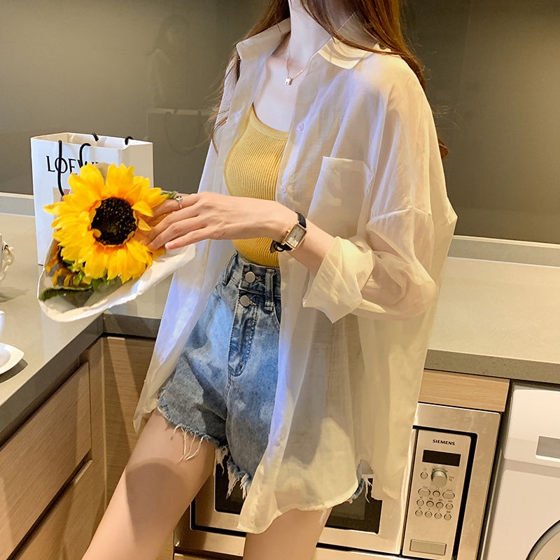 Áo Khoác Cardigan Chiffon Hai Mảnh Thoáng Khí Phong Cách Hàn Quốc Thời Trang Mùa Hè 2022 Dành Cho Nữ