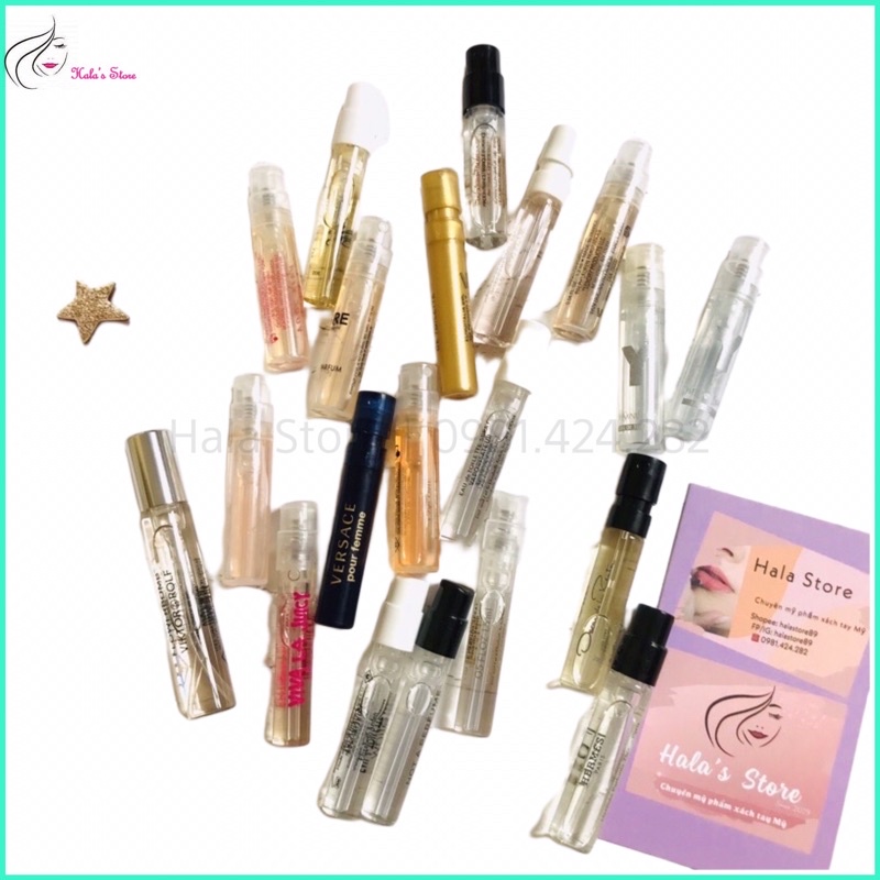Vial mẫu thử nước hoa minisize, sample