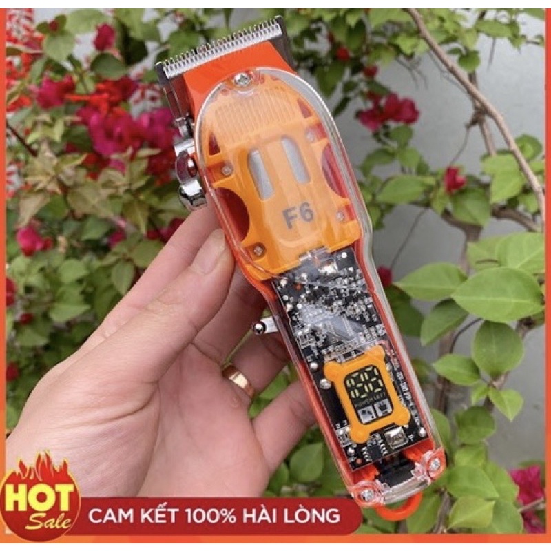 tông đơ f6 , v8 cao cấp vỏ trong suốt bản (lưỡi kép)