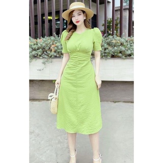 Váy đũi sắc màu chun eo