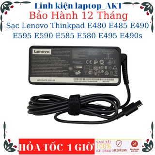 Sạc Laptop Lenovo Thinkpad E480 E485 E490 E595 E590 E585 E580 E495 E490s- Sạc Lenovo 20V-3.25A-65W Type C