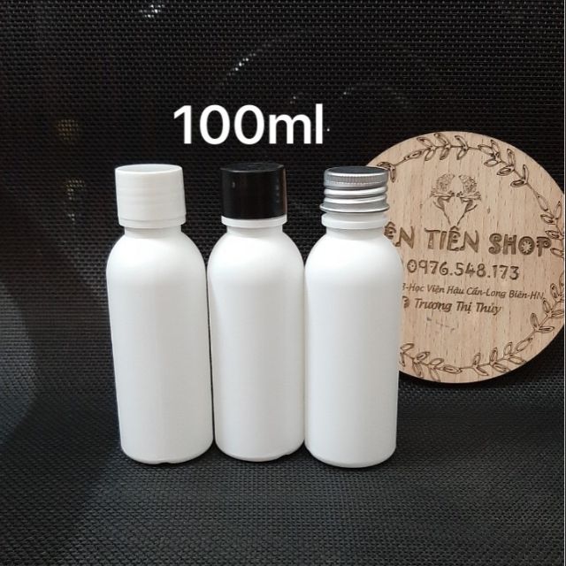 Chai nhựa 100ml trắng đục hdpe nắp vặn