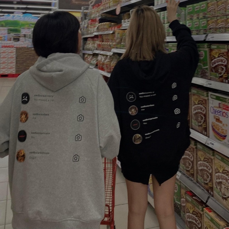 Áo Nỉ Hoodie SADTAGRAM HOODIE From Rộng Unisex Chất Nỉ Dày Dặn Ảnh Thật