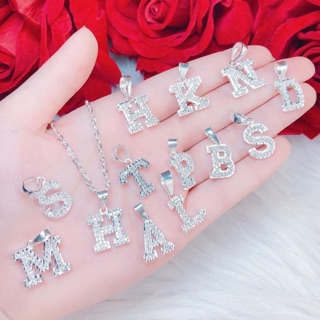 Dây mặt chữ cái đính đá phay sáng đẹp chuẩn bạc ta