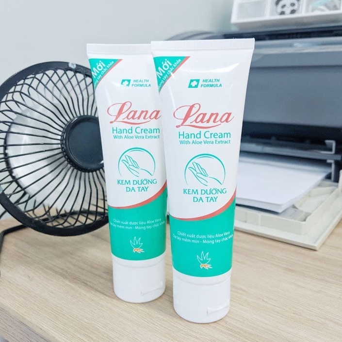 Kem dưỡng mềm mịn da tay móng tay chiết xuất từ Nha đam LANA Hand Cream 80g